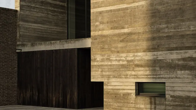 Reused pine and concrete, Marvila
